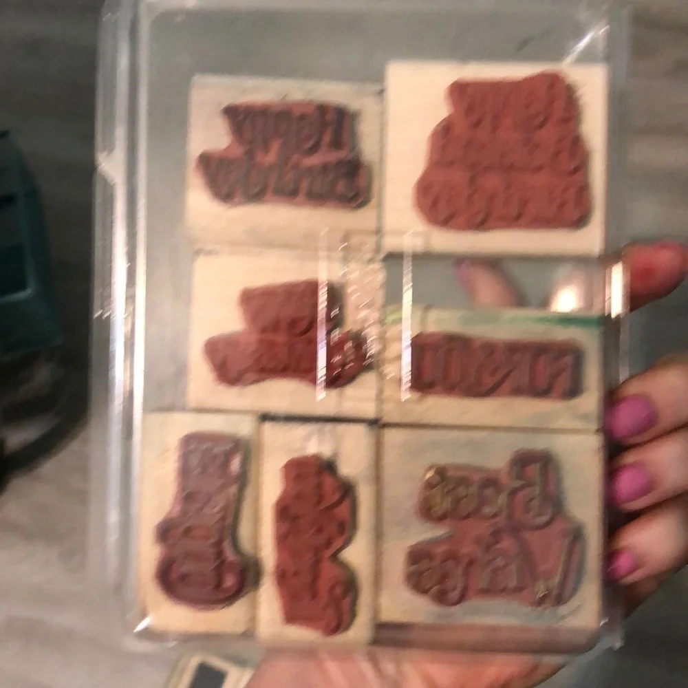 Stampin’ Up Two Stamp Sets Favorite Greetings & Shapes Birthday Anniversary